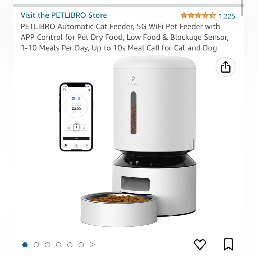 Automatic Pet Food Dispenser, App controlled